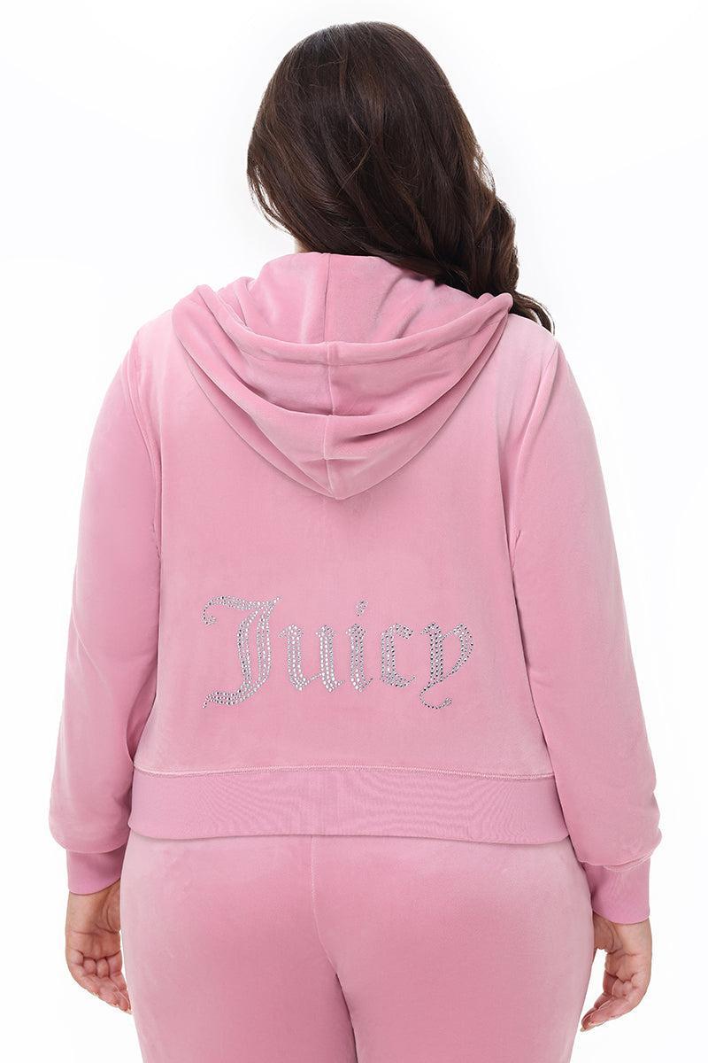 Plus-Size OG Big Bling Velour Hoodie Product Image