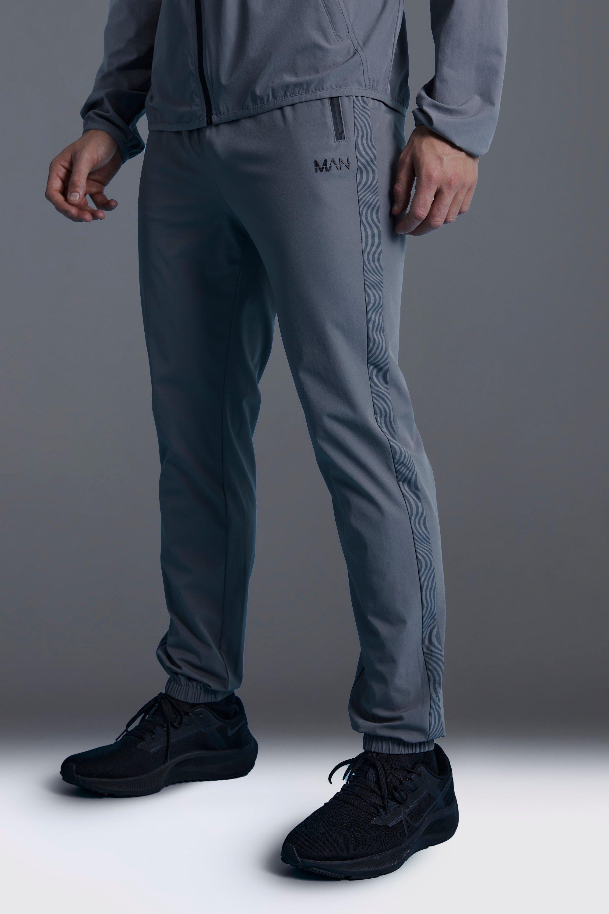 Man Active Skinny Geo Print Jogger | boohooMAN USA Product Image