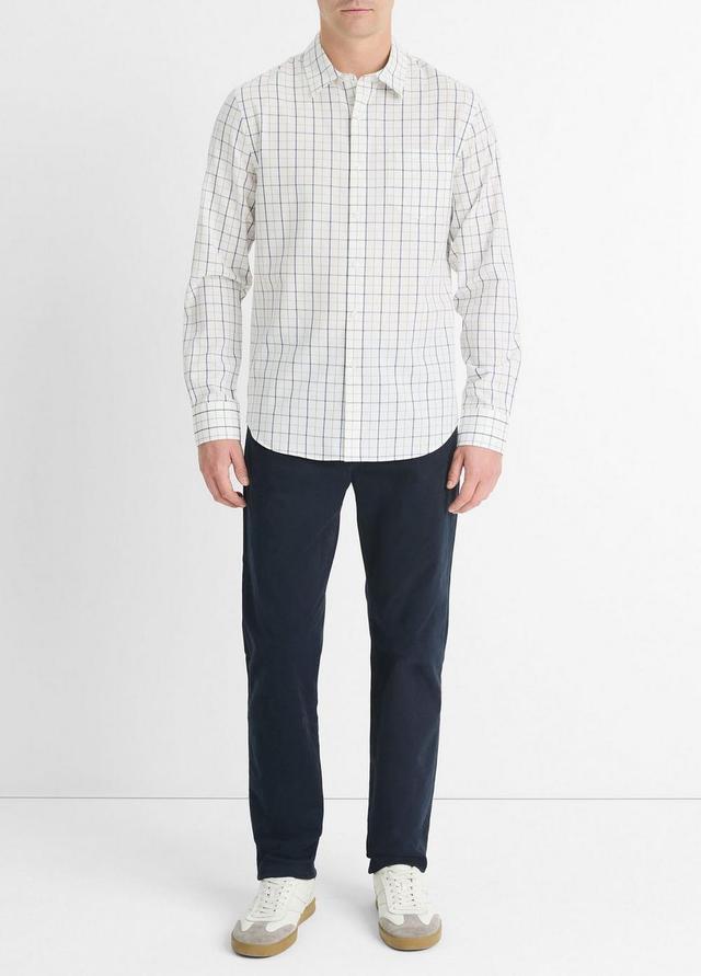 Barlow Plaid Cotton-Wool Shirt Product Image