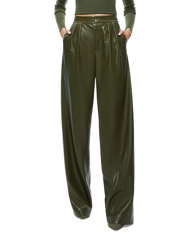 Alice + Olivia Pompey Faux Leather Pant Product Image