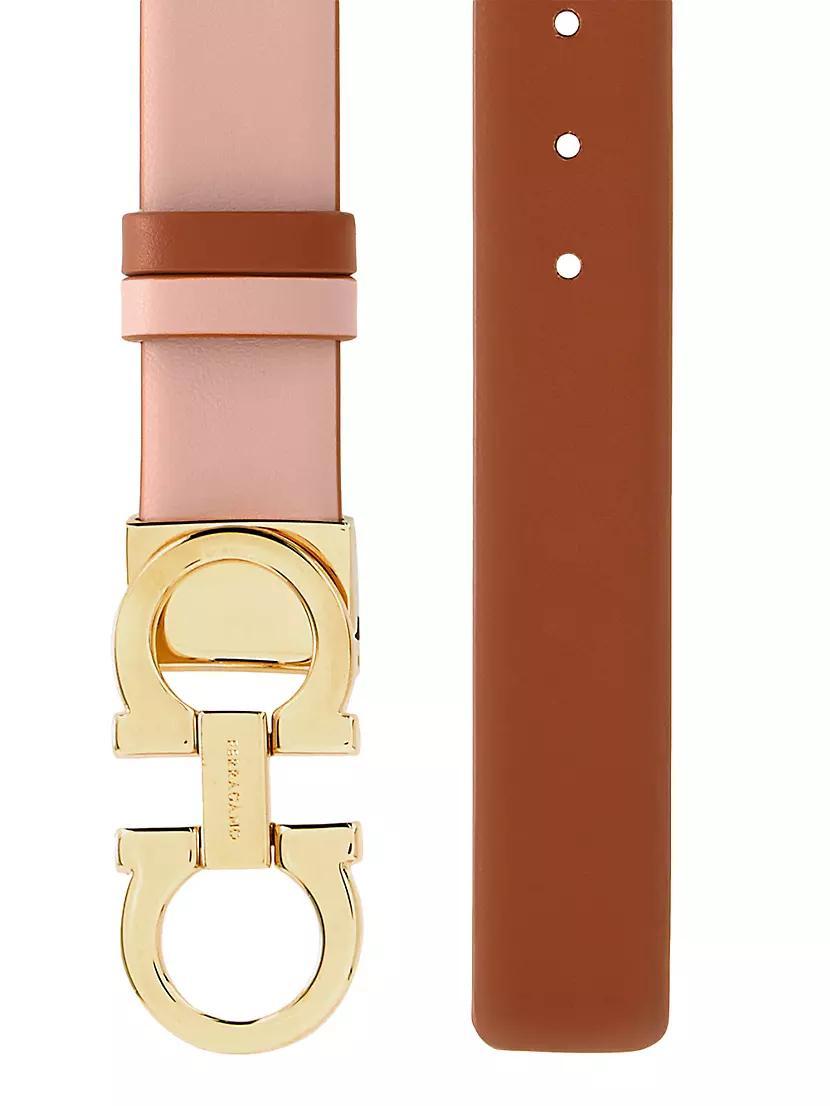 Gancini Leather Reversible Belt Product Image