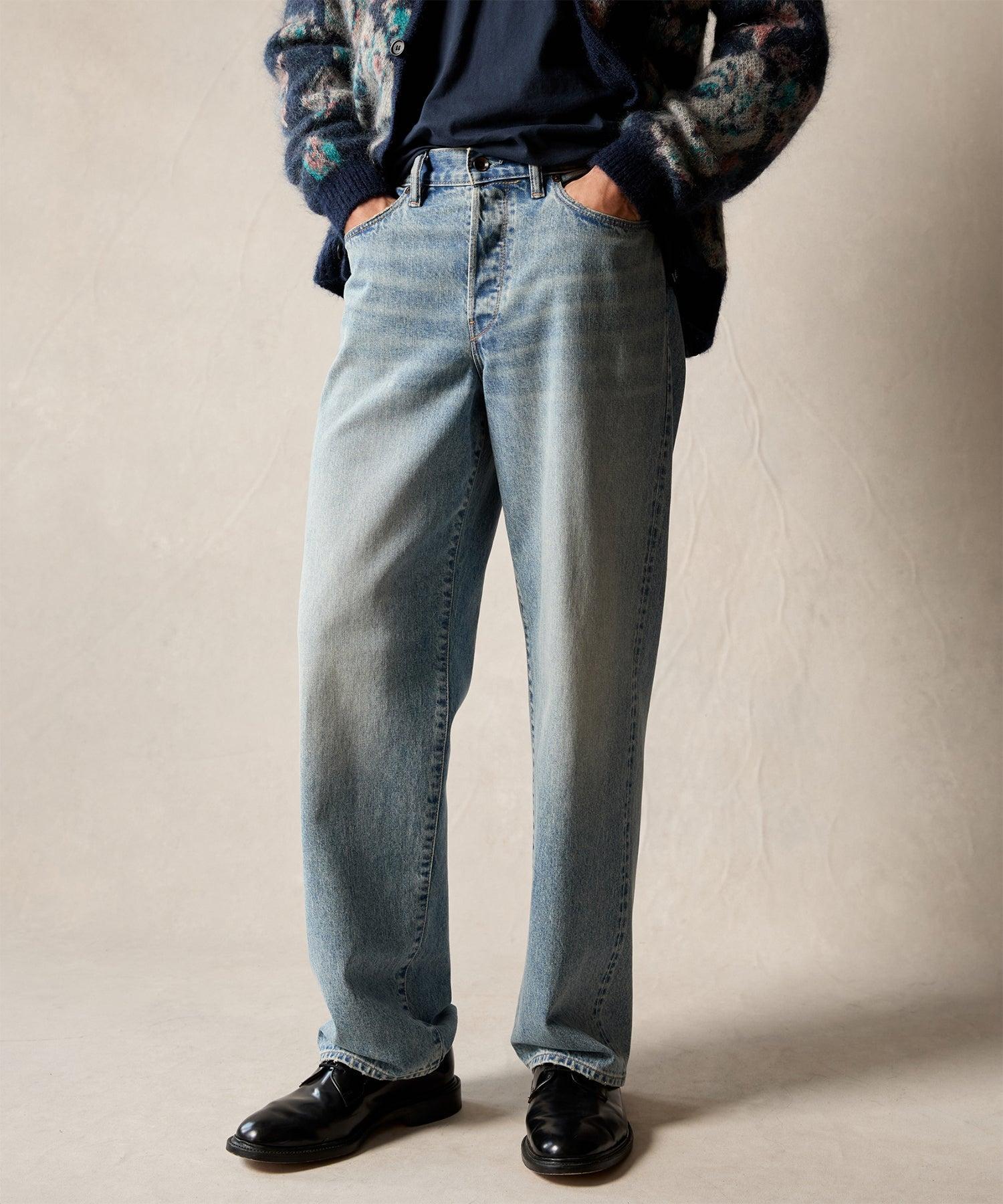 Relaxed Selvedge Jean in Frosty Indigo Wash Product Image