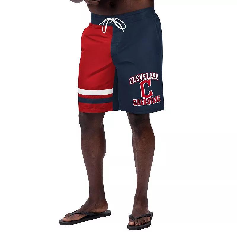 Mens G-III Sports by Carl Banks Navy Cleveland Guardians Anchor Swim Trunks Grd Blue Product Image