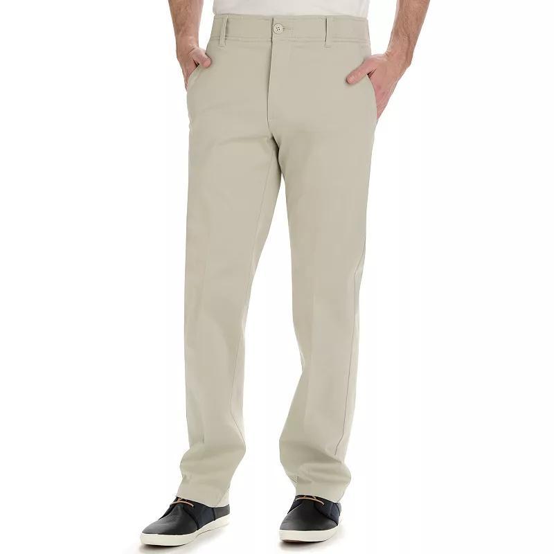 Mens Lee Extreme Motion Straight Fit Flat Front Pants Grey Product Image