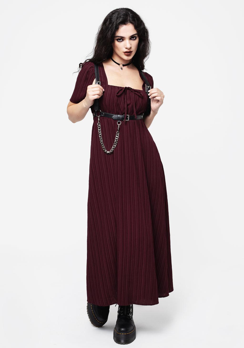 Sarcophagi Ruched Front Midaxi Dress Product Image