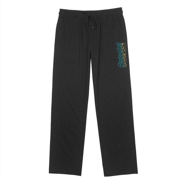 Mens Scooby Doo Vertical Logo Lounge Pants Black Product Image