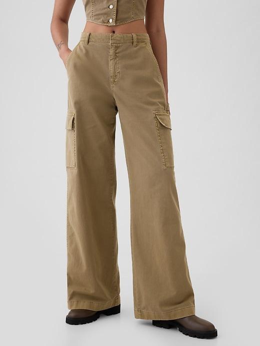 Low Rise Cargo Baggy Khakis Product Image