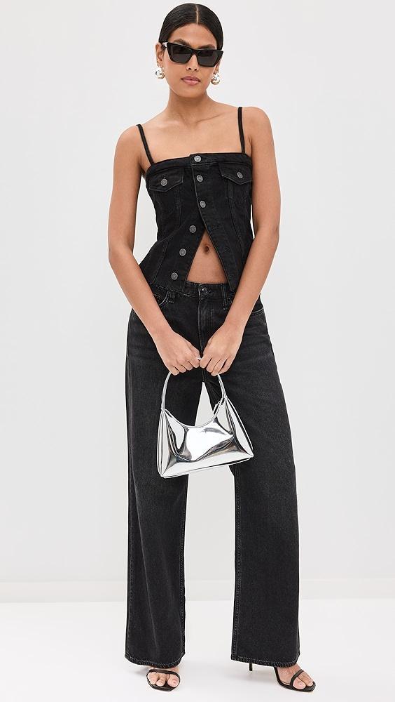 Reformation Coco Denim Bustier Top | Shopbop Product Image