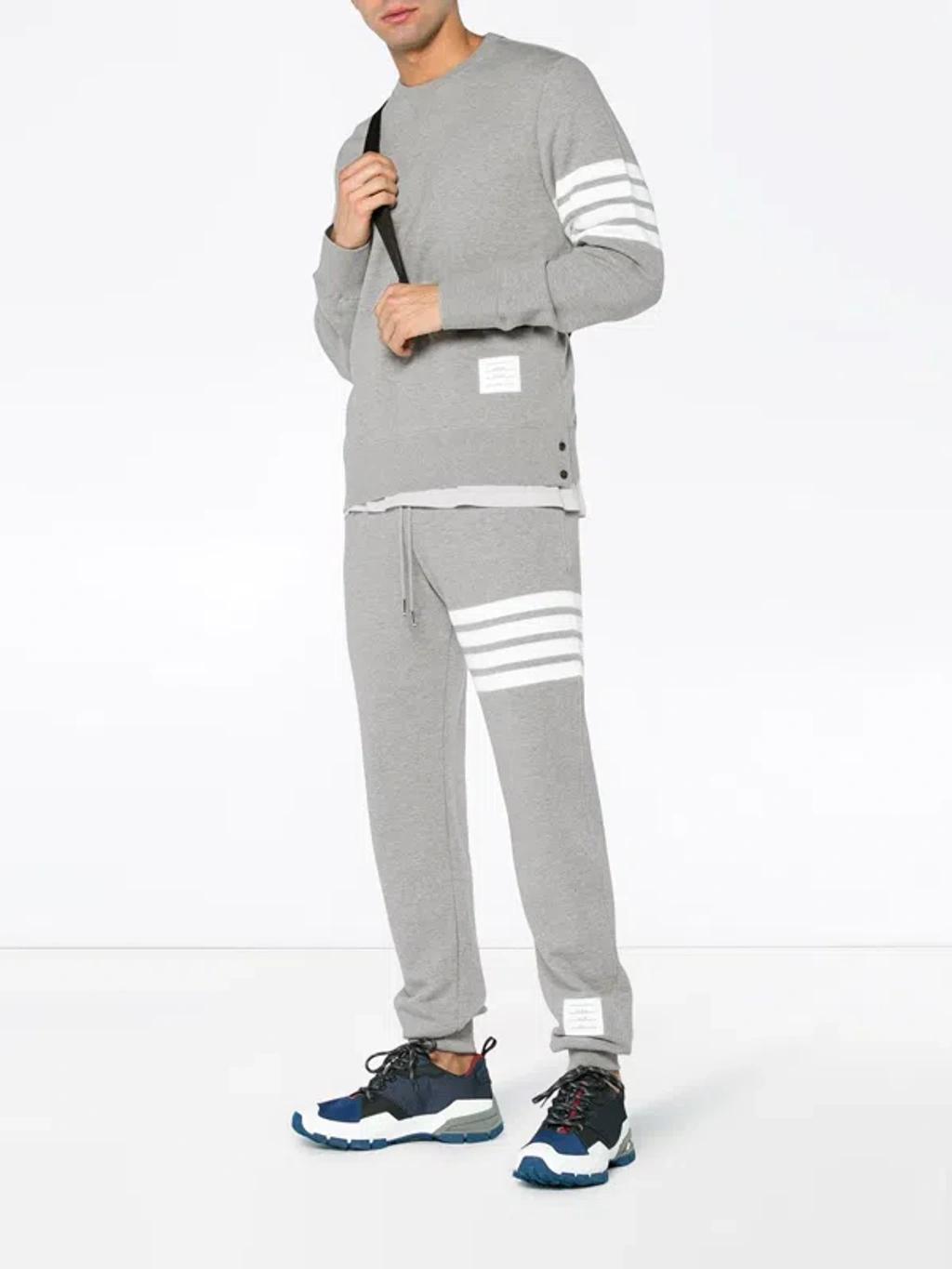 Sports Trousers With 4-stripe Detail In Grey Product Image