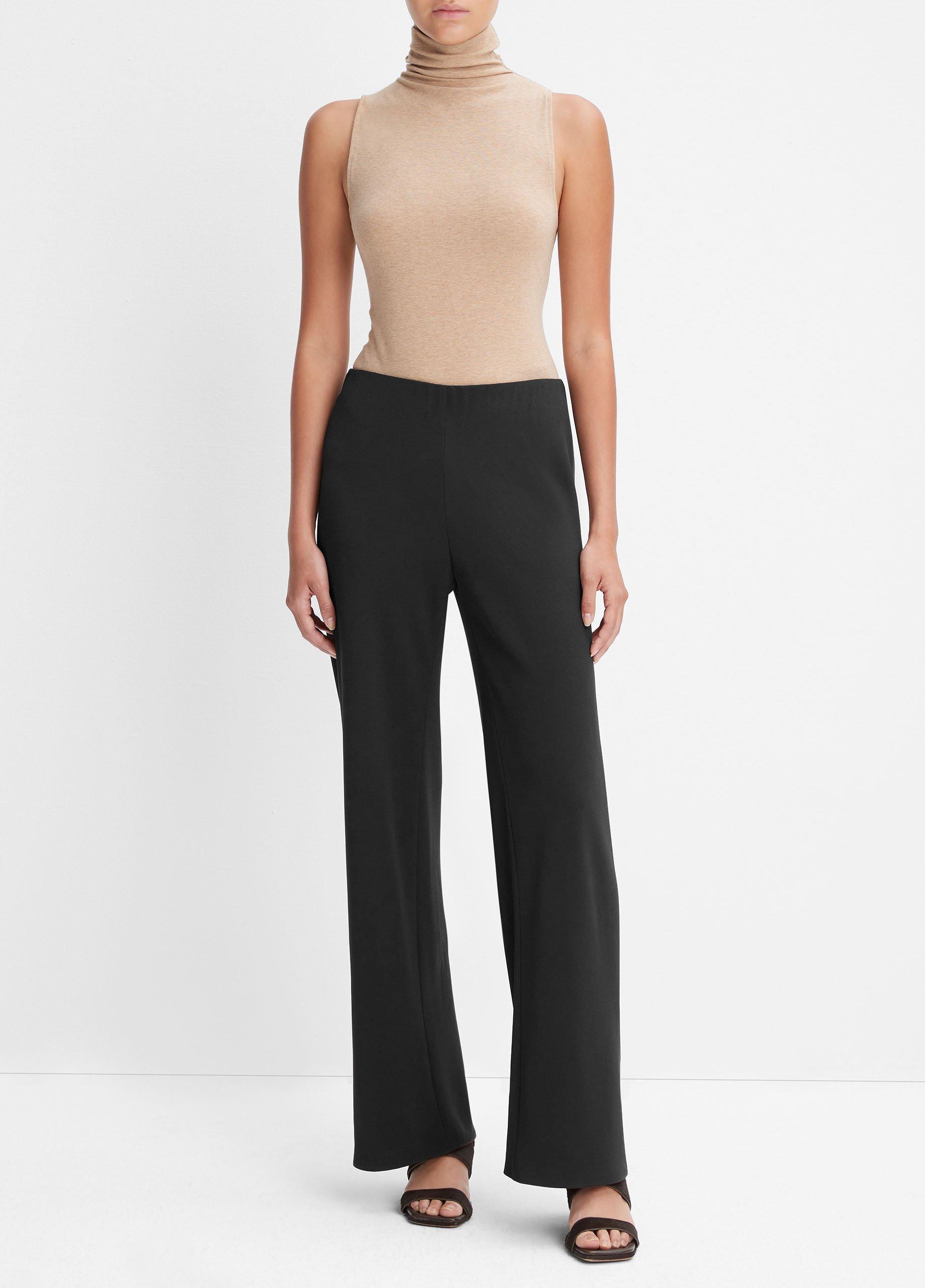 High-Waist Crepe Bias Pant Product Image