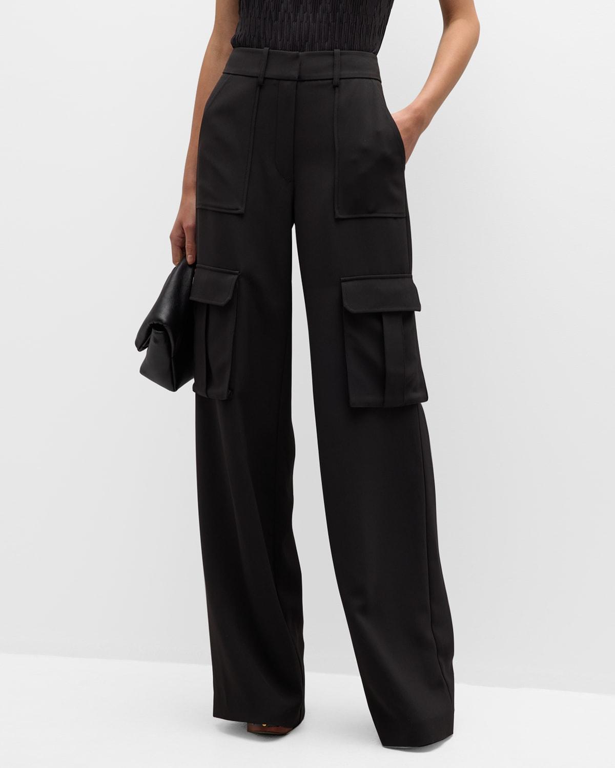 Veronica Beard Saul Wide Leg Cargo Pants Product Image