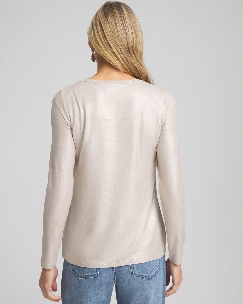 Touch of Cool™ Foil Long Sleeve Layering Tee Product Image