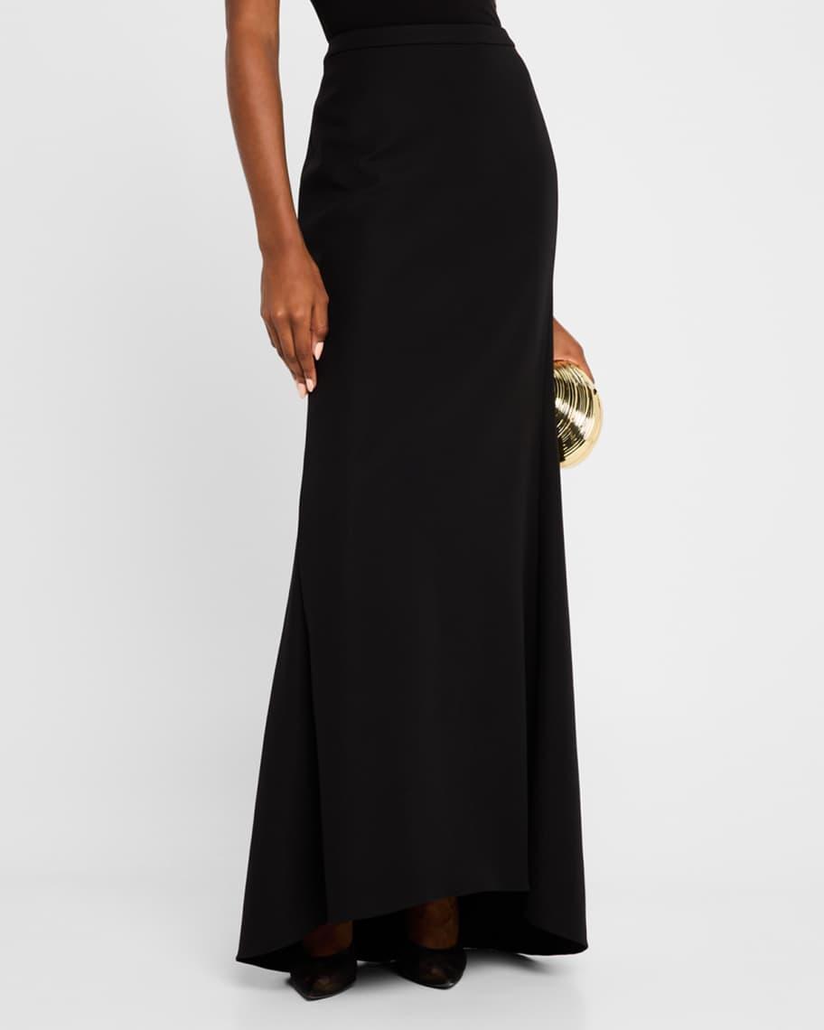 A-Line Maxi Skirt with Train Product Image