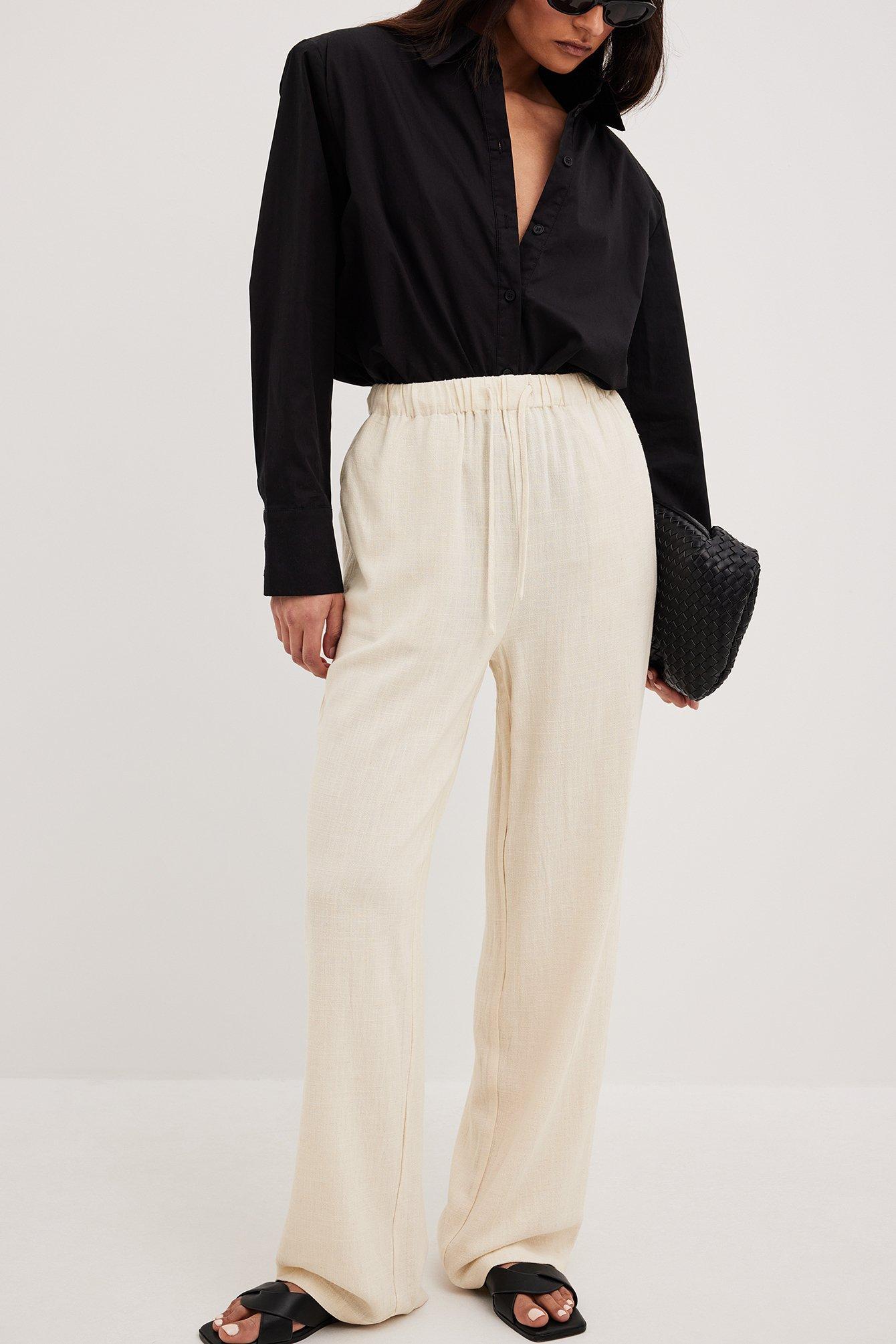 Relaxed Linen Blend Trousers product image