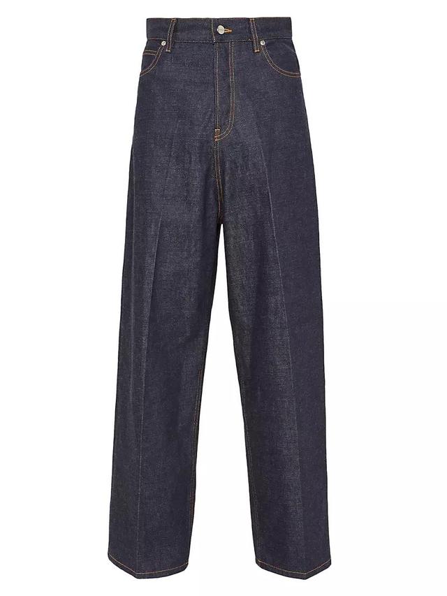 Pleated Five-Pocket Jeans Product Image