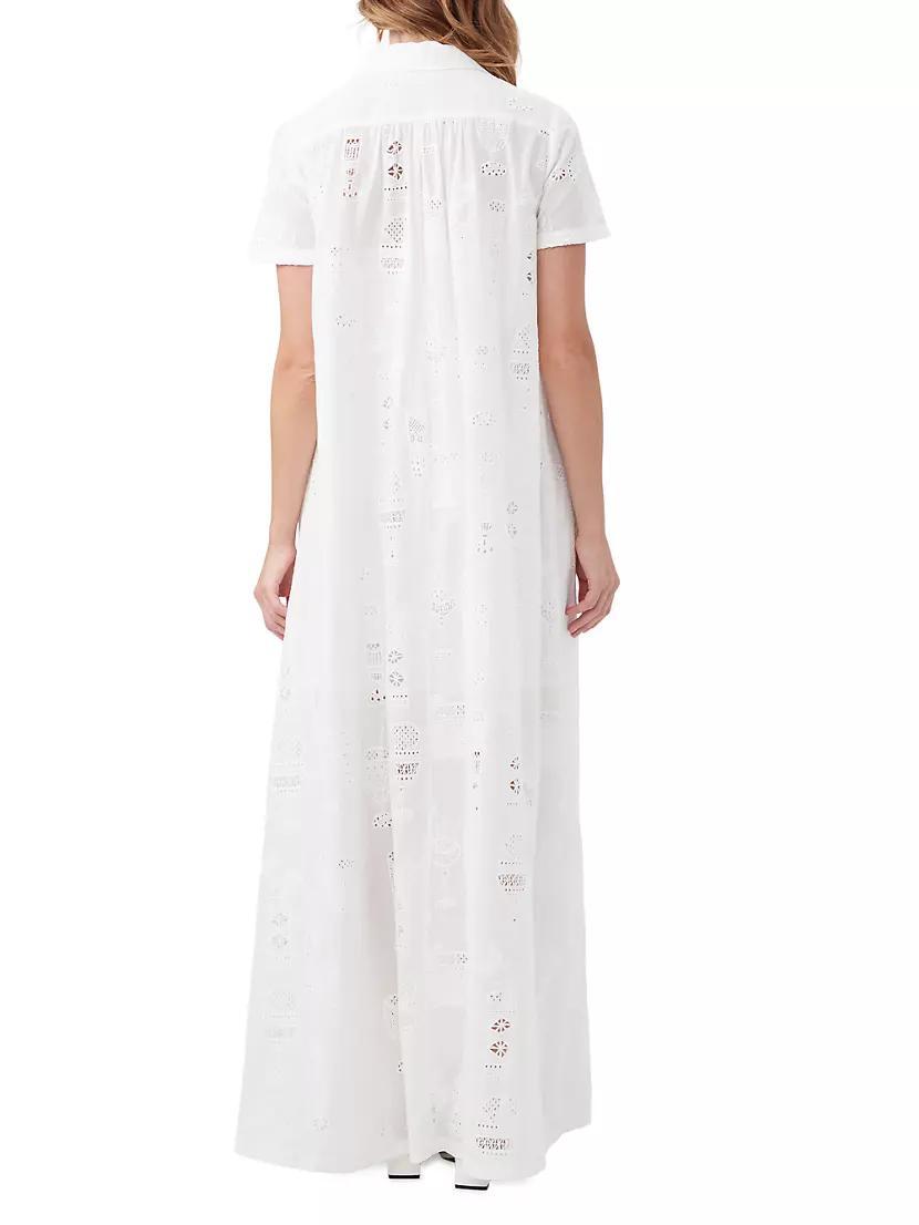 Kon Tiki Embroidered Eyelet Maxi-Dress Product Image