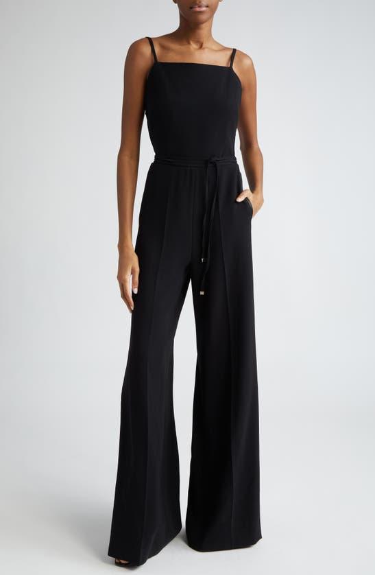 MAX MARA Cady Sleeveless Long Jumpsuit In Black Product Image