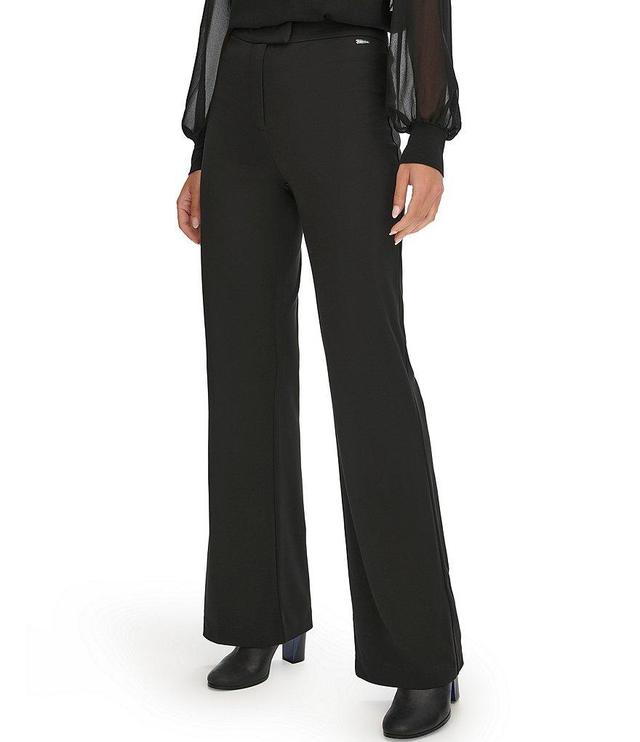 Calvin Klein Soft Ponte Wide Leg Pant Product Image