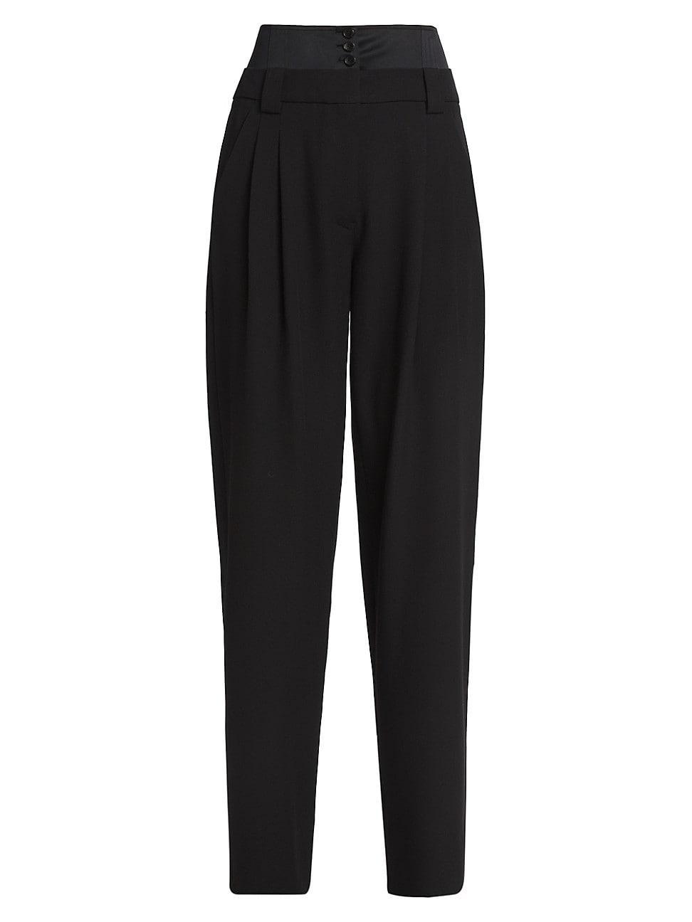 Womens Brady Double-Waist Trousers product image