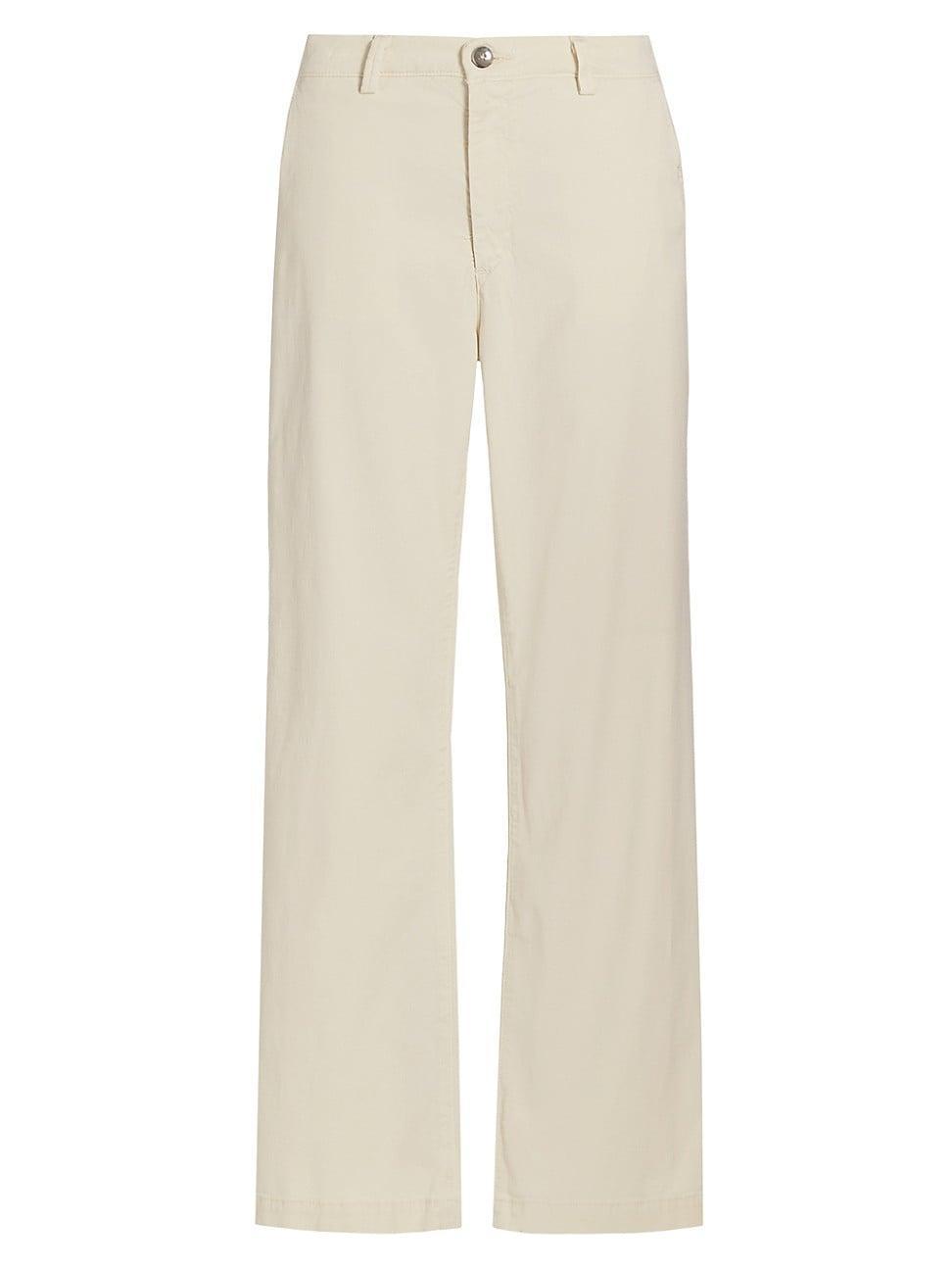 Womens Caden Mid-Rise Straight-Leg Pants Product Image