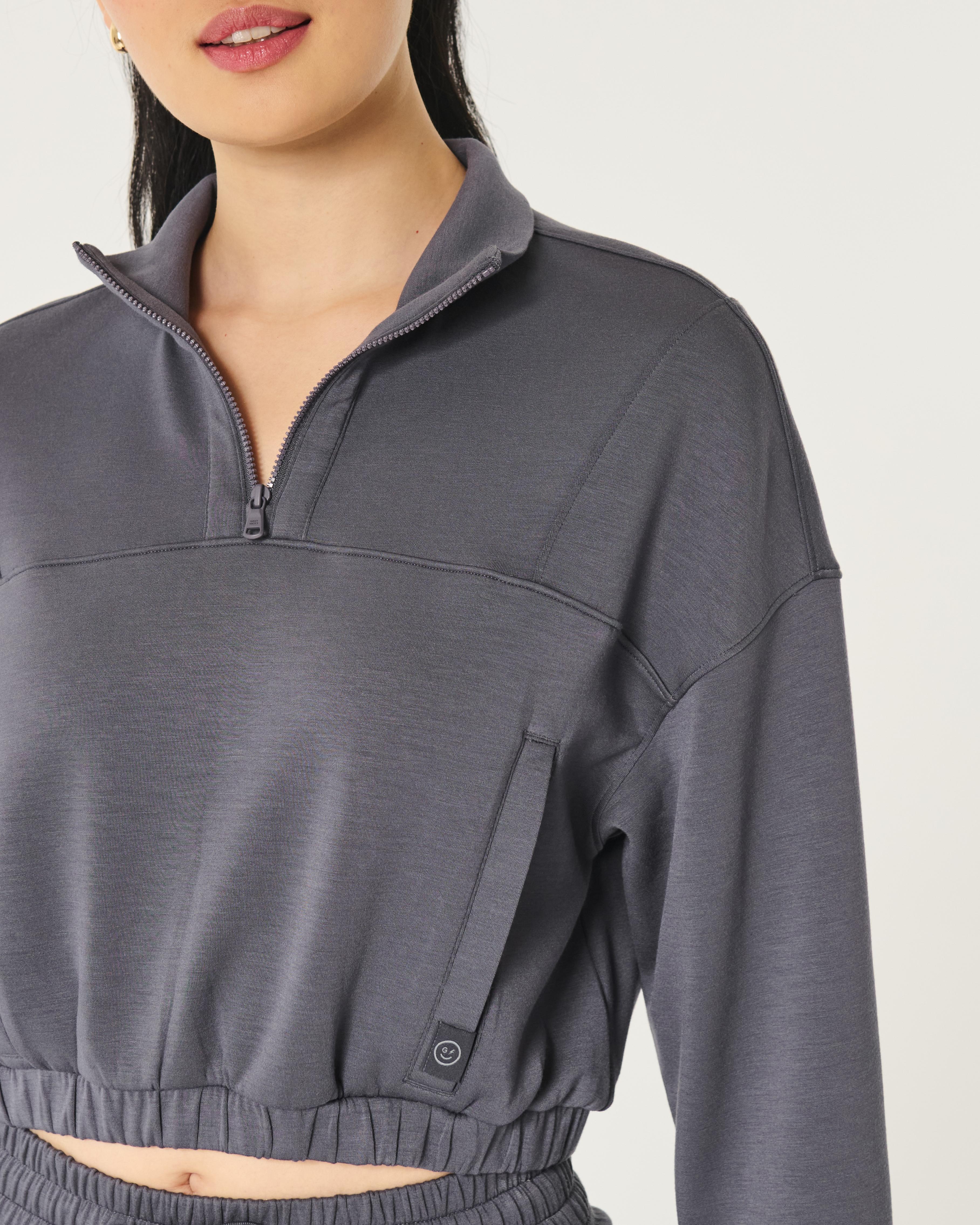 Gilly Hicks Active Cooldown Quarter-Zip Top Product Image