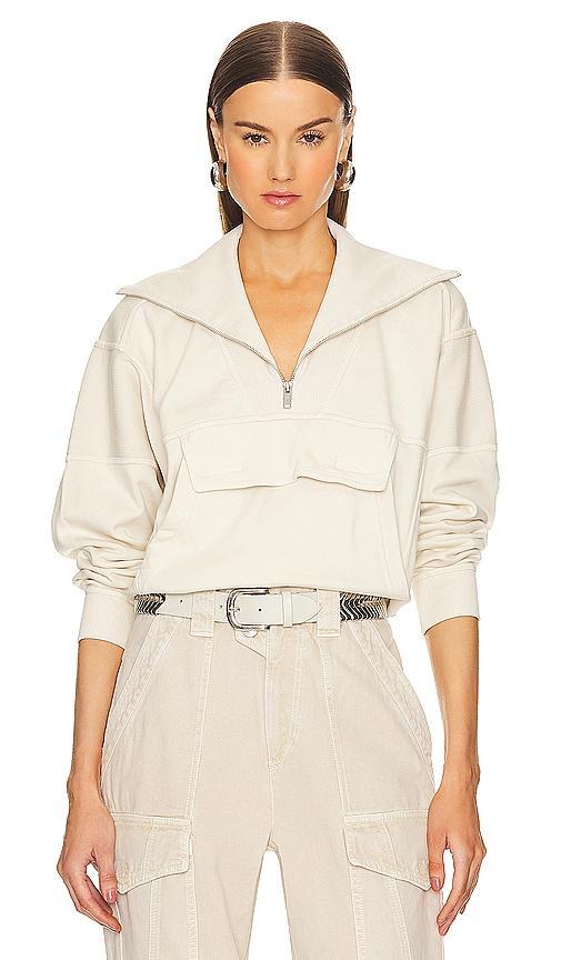 Isabel Marant Etoile Phenix Sweatshirt in Cream. Size 40/8. Product Image