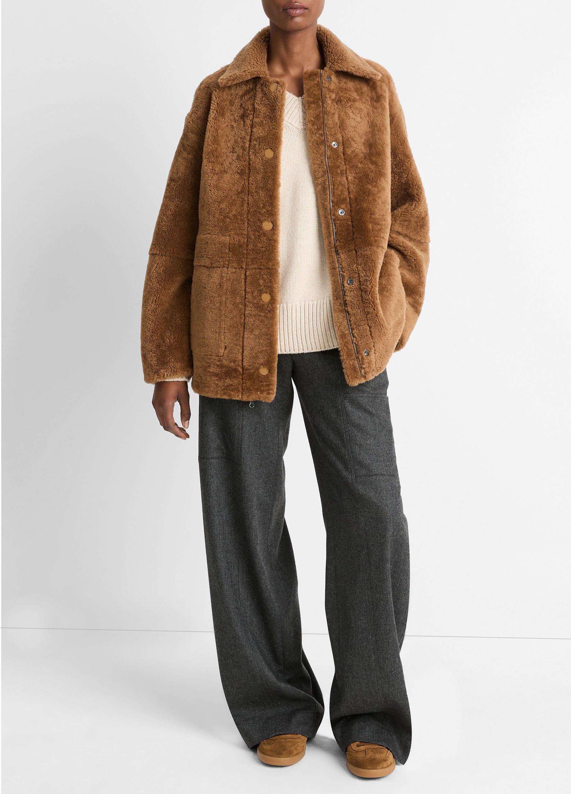 Reversible Plush Shearling Jacket Product Image