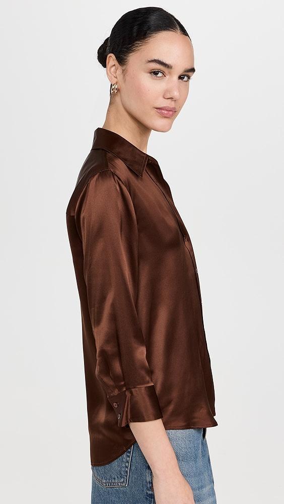 L'AGENCE Dani 3/4 Sleeve Blouse | Shopbop Product Image