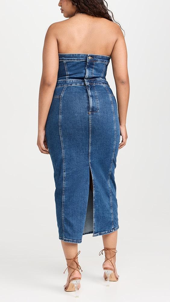 Good American Denim Tube Midi Dress | Shopbop Product Image