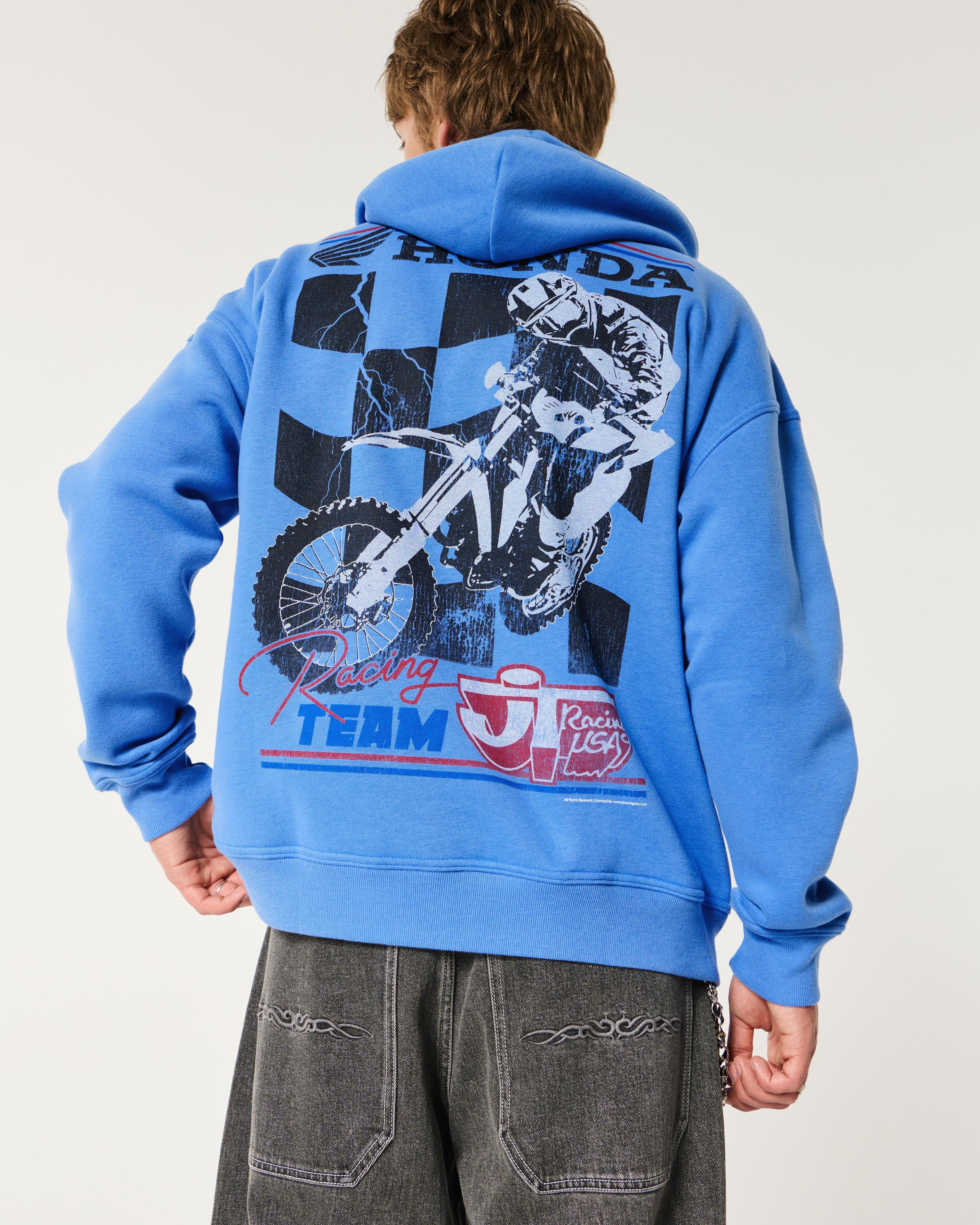 Baggy No Fear Graphic Hoodie Product Image