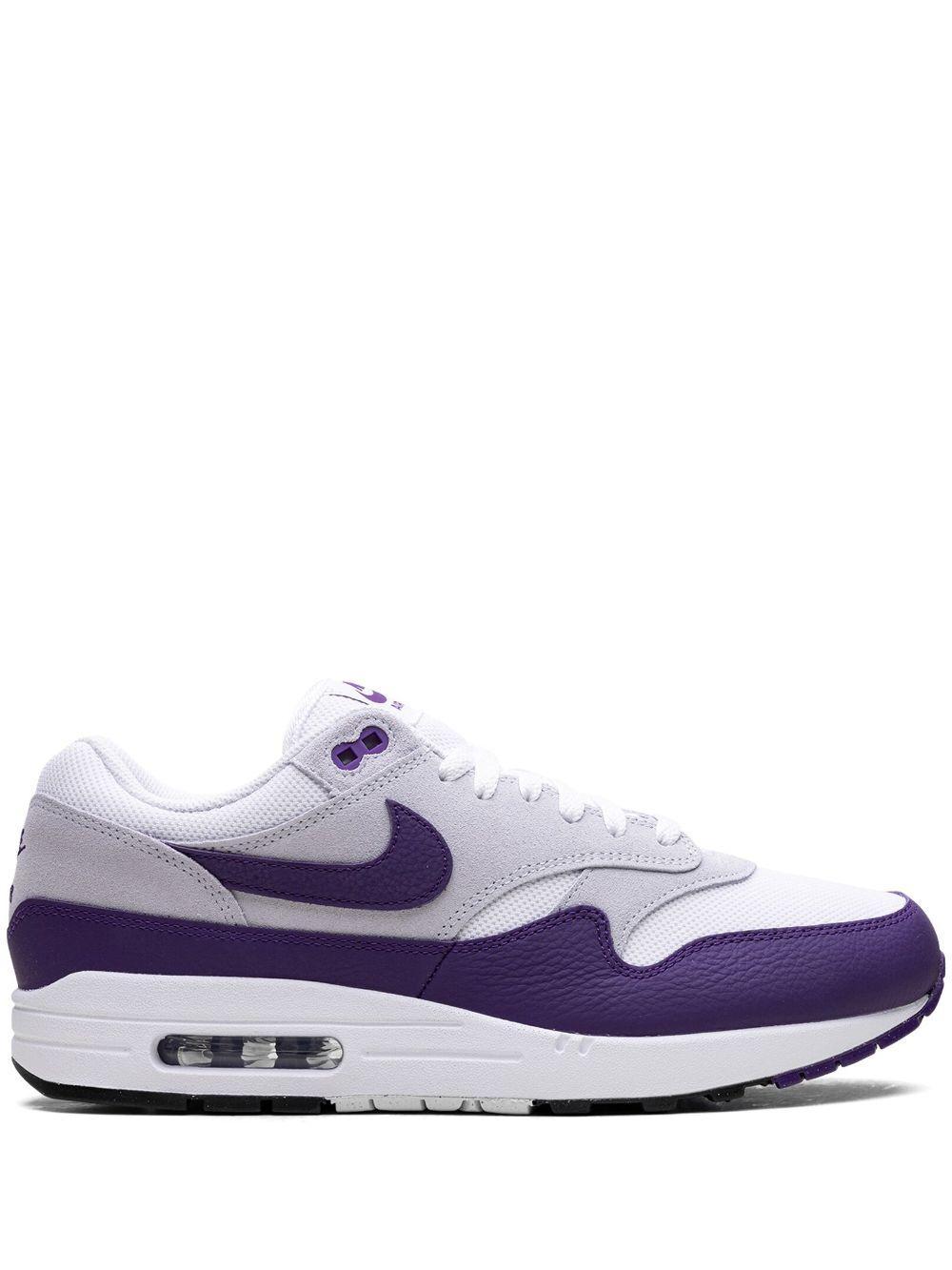 NIKE Air Max 1 Sc "field Purple" Sneakers In White/field Purple-black Product Image