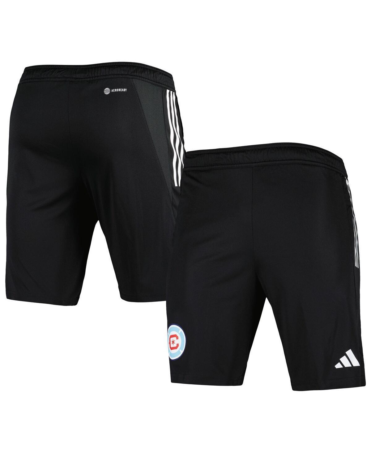 Mens adidas Black Chicago Fire 2023 On-Field Aeroready Training Shorts Product Image