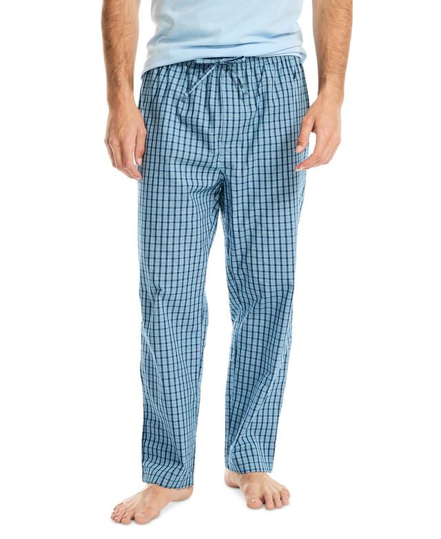 Nautica Plaid Sleep Pants (Light French Blue) Men's Pajama Product Image