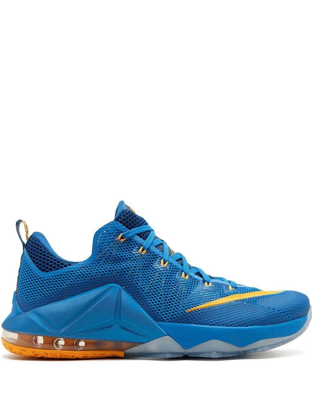 Lebron 12 Low Sneakers In Blue Product Image