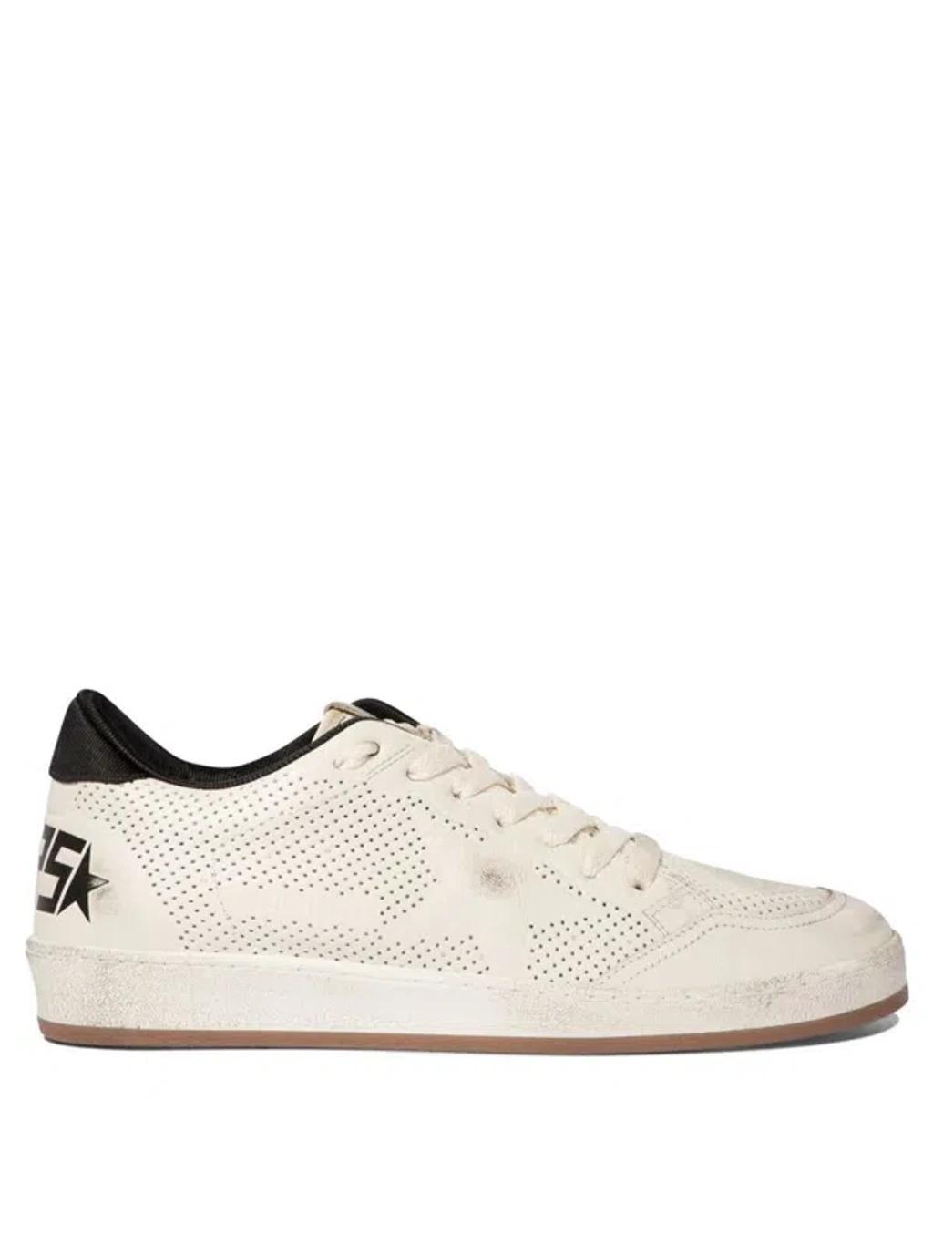 GOLDEN GOOSE Vintage Luxe Ball Star Sneakers For Men In White Product Image