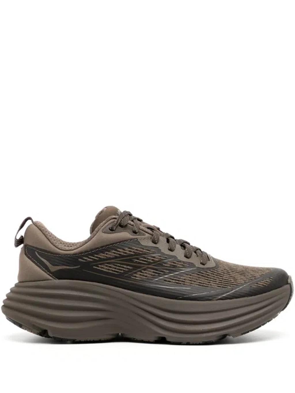 HOKA Bondi 8 Ts Caged Sneakers In Brown Product Image