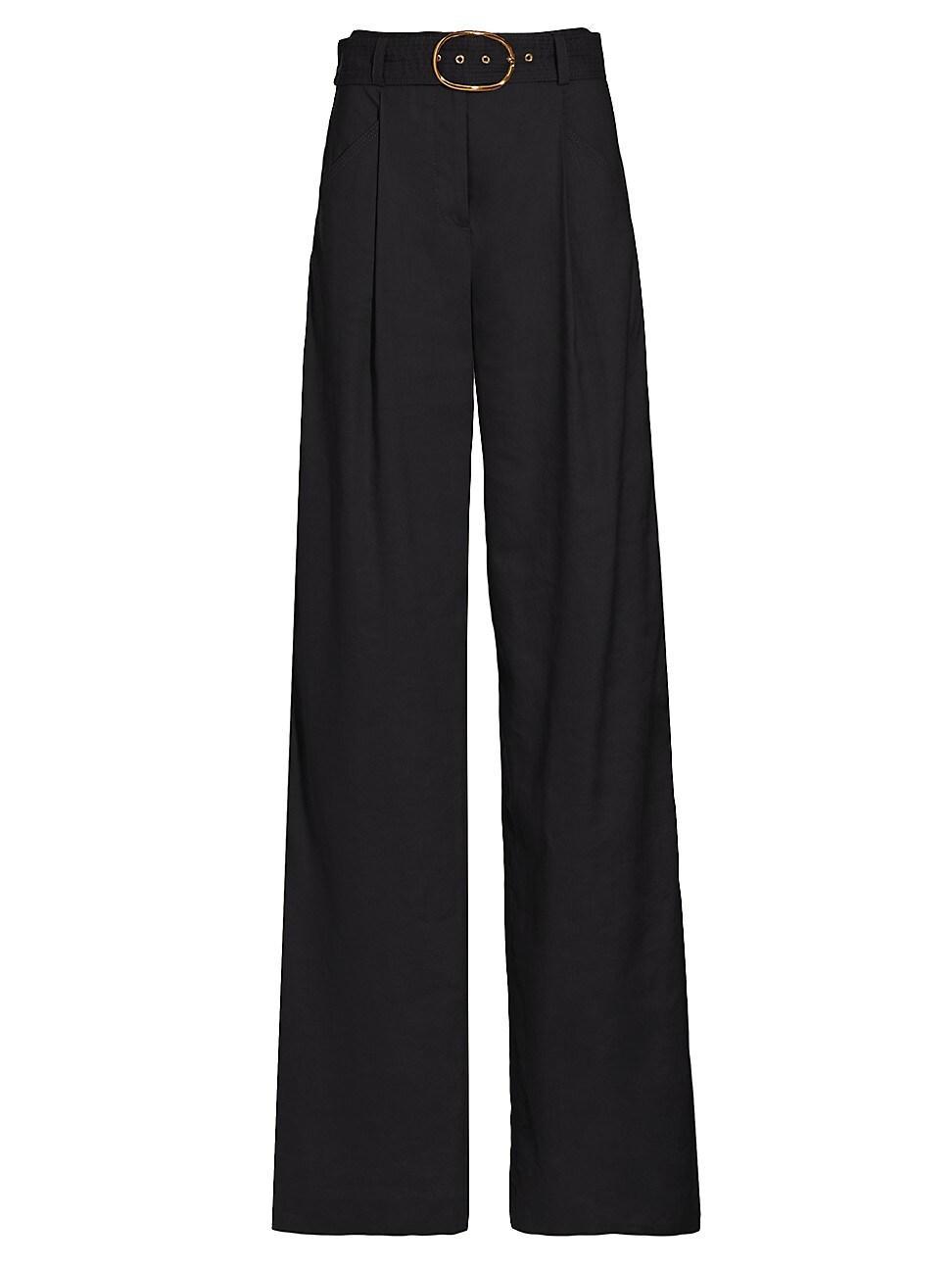 Womens Rimini Belted Wide-Leg Pants product image