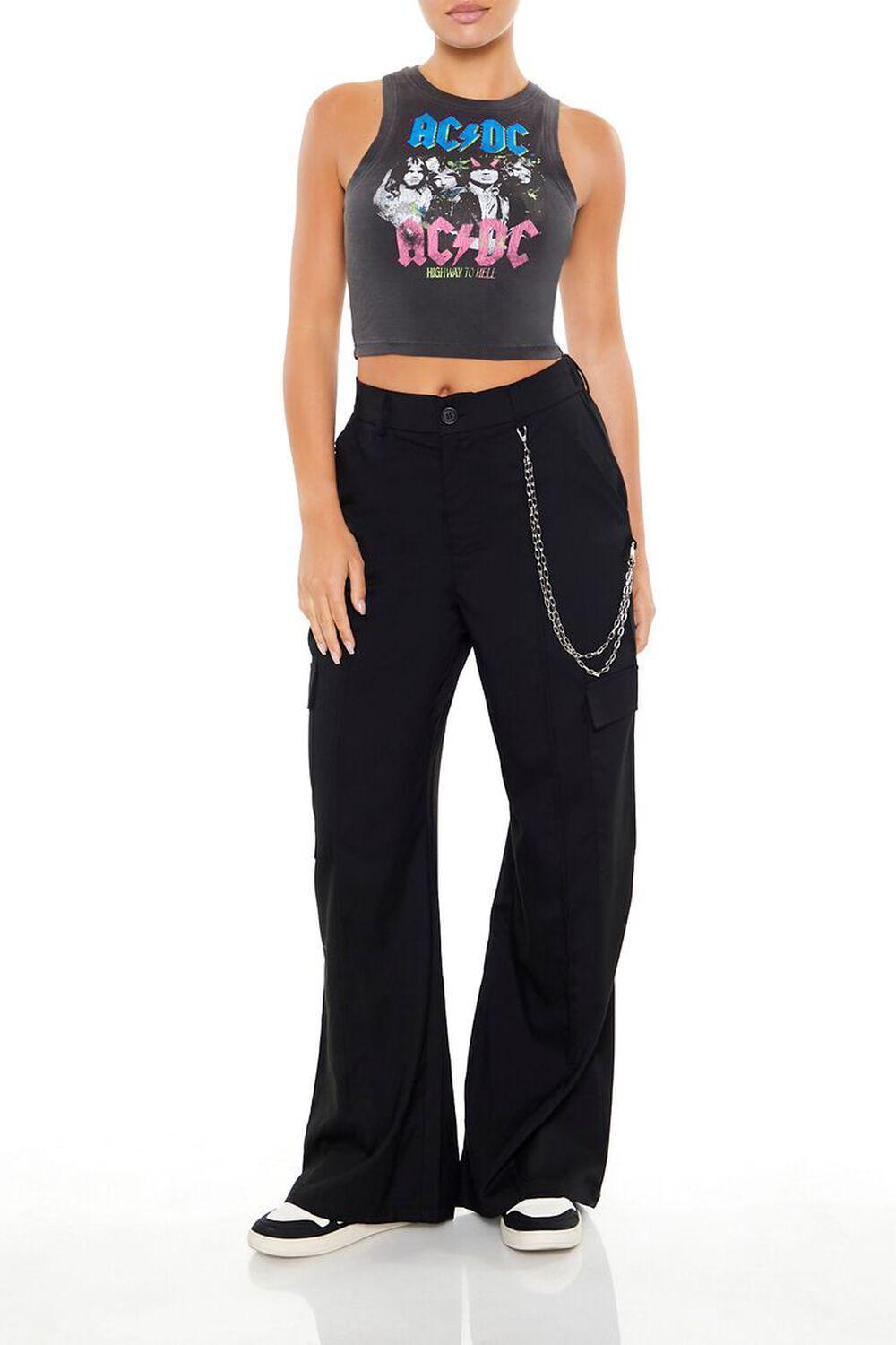 ACDC Graphic Cropped Tank Top | Forever 21 Product Image