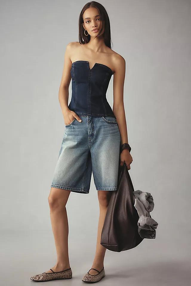 Grey Lab Strapless Denim Top product image