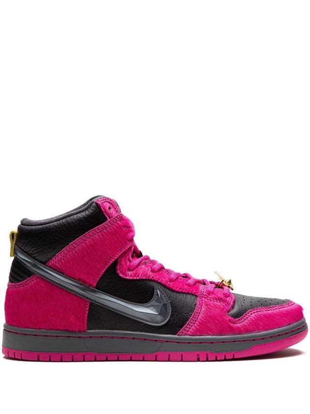 Sb Dunk High "run The Jewels" Sneakers In Pink Product Image