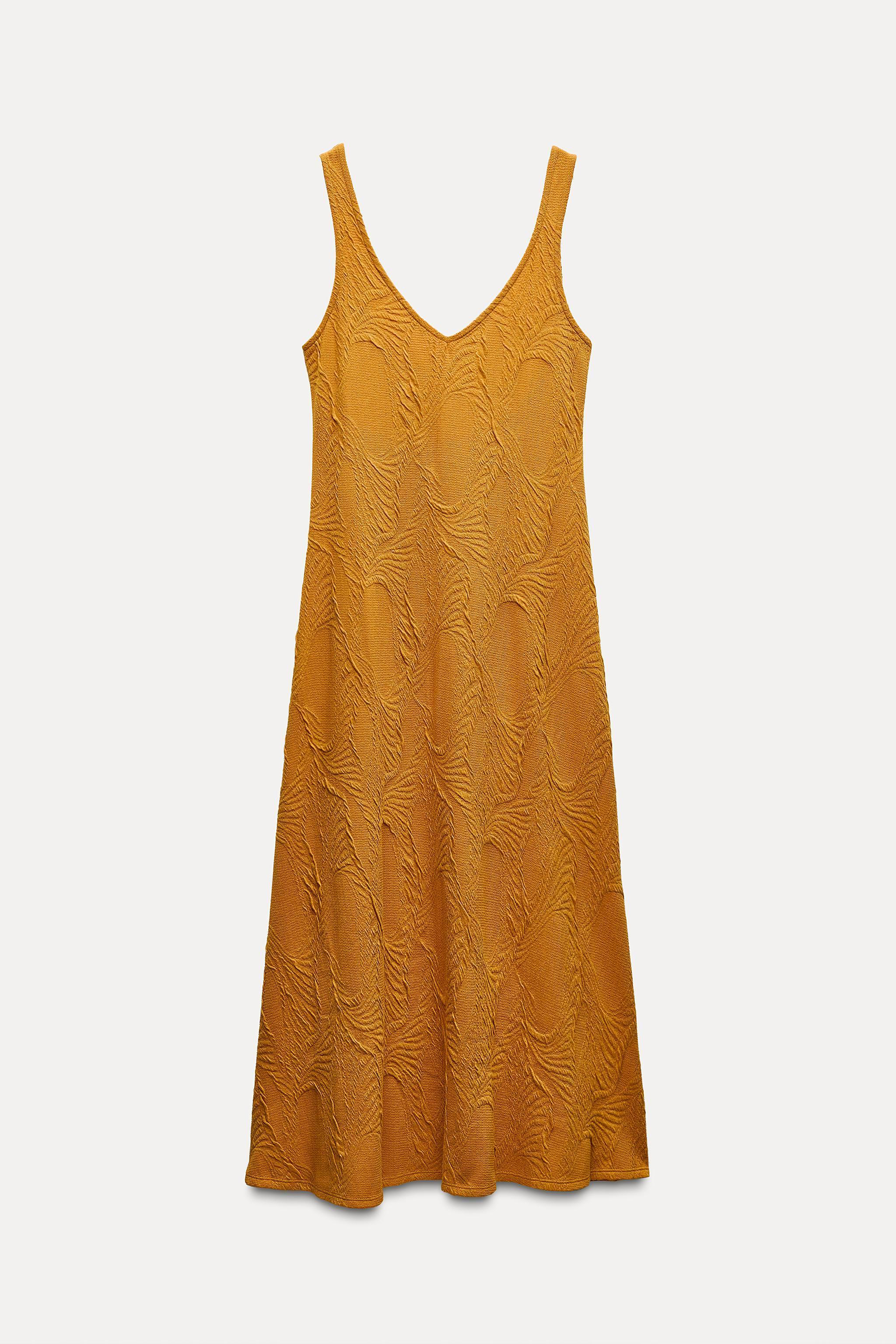 FLOWY JACQUARD DRESS Product Image