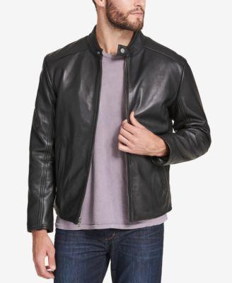 Marc New York Mens Leather Moto Jacket, Created for Macys Product Image