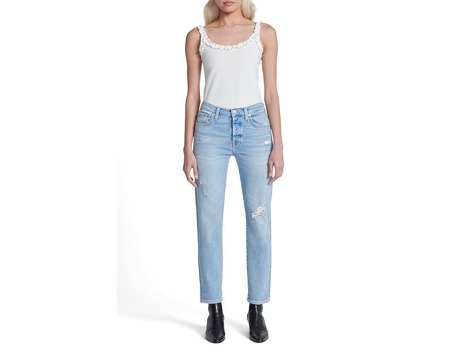 7 For All Mankind Luxe Vintage Josefina w/ Clean Pocket in Wild Fleur (Wild Fleur) Women's Jeans Product Image