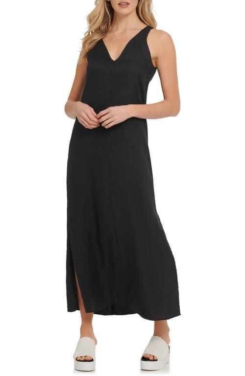 DKNY V-Neck Linen Maxi Dress Product Image