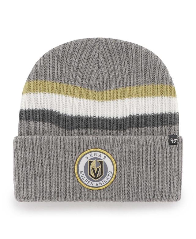 Mens 47 Brand Charcoal Vegas Golden Knights Highline Cuffed Knit Hat Product Image