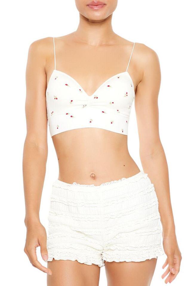 Seamless Rose Padded Bralette | Forever 21 Product Image