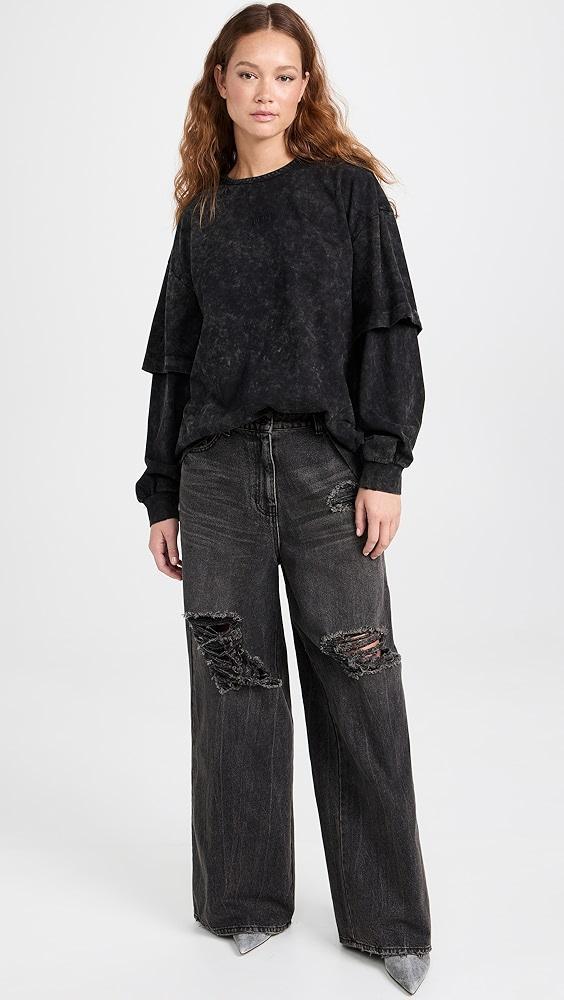 Juun. J Destroyed Layered T-Shirt | Shopbop Product Image