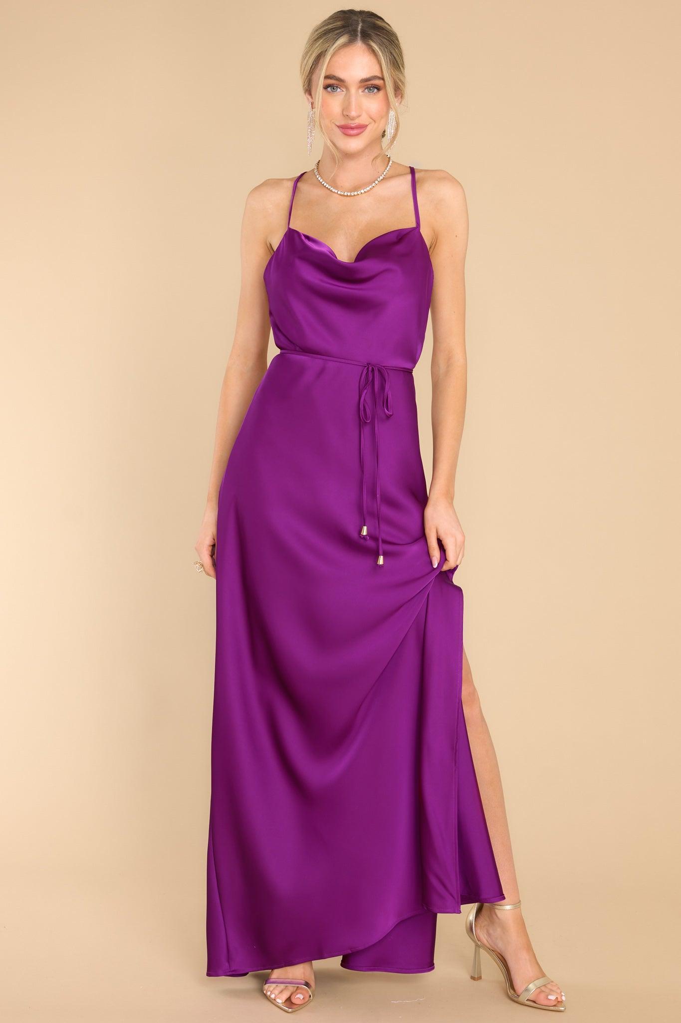 Gleaming Glam Magenta Maxi Dress Product Image