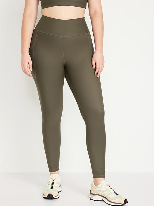 High-Waisted PowerSoft Rib Leggings Product Image