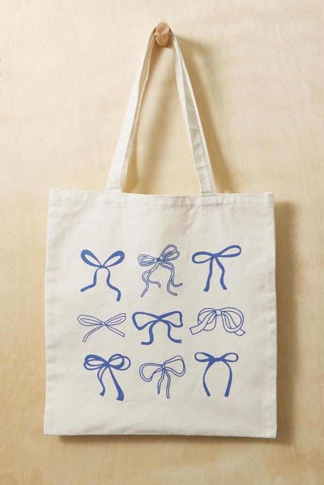 Canvas Bow Tote Bag Product Image